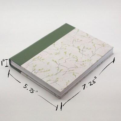 String of Hearts - Journal | Sketchbook | Notebook - Handmade-paper bound hardcover book - image6
